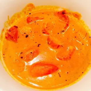 Chicken tikka masala.  Very good!