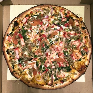 pizza, food