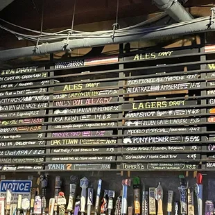 Lots of beer on tap
