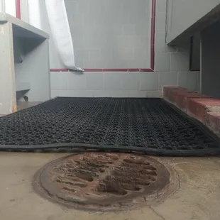 This is the man's showers/ bathrooms