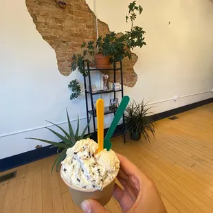 Biscoff and stratiatella