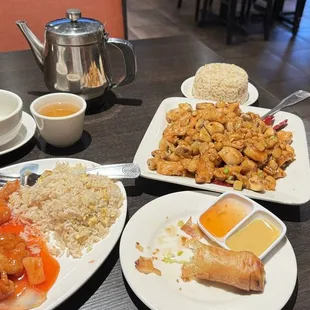 a variety of dishes