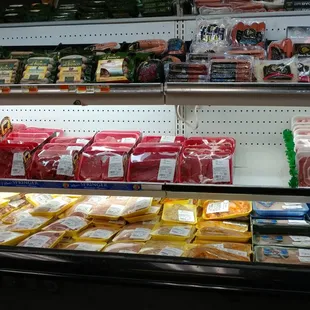 Meats at Golden Goose Market in Boston&apos;s North End