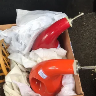 Vintage oil container