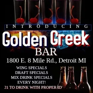 Always different parties going on with many specials!!!