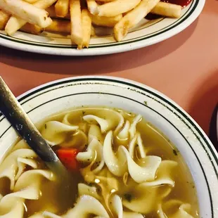 Chicken noodle soup was good!
