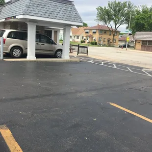 outside