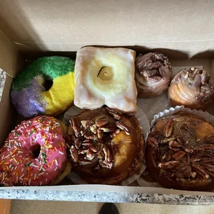 box of goodies that we brought home