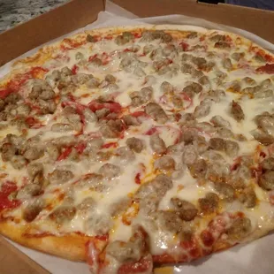 Large sausage and pepperoni