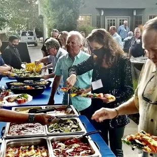 Lincoln High Class of &apos;72 digging the Italian Touch menu. Molto Bene!