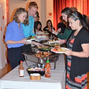 Delicious Asian Delight menu at my wedding