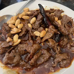 Kung pao beef no veges, wouldn't order again