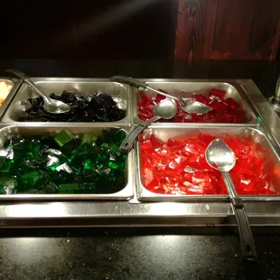 Nothing says swank like four colors of Jell-O.