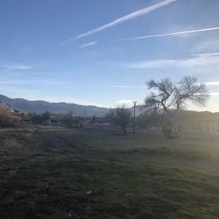 Looking from nature park at Woodford Tehachapi Road