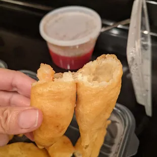 Sweet and Sour Shrimp (all dry breading with near-salad-sized shrimp that didn't even fill the whole "bread" hole surrounding it)