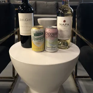 Mix of beer and wines