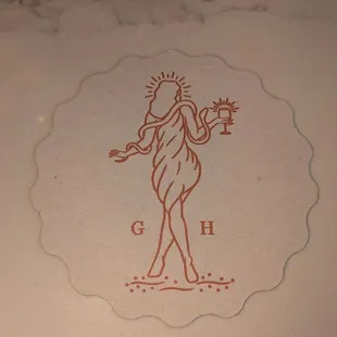 Coaster with beautiful logo
