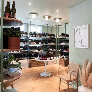 Intimate, quaint shop with a thoughtfully considered selection of wines from unique locations around the world