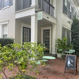 outside