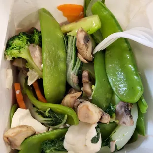 Bean curd mixed vegetables $12.45. Happy lunch all 11 /9/22