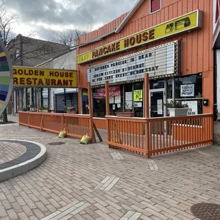 the front of the restaurant