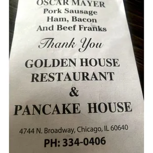 Golden House Restaurant &amp; Pancake House. 4744 N Broadway, Chicago, IL  Breakfast Lunch Brunch . UPTOWN Legend . Cool!