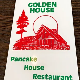 Front of Menu