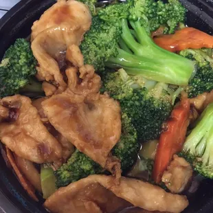 Chicken and broccoli