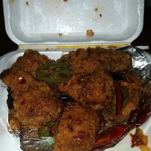 Spicy chicken wings