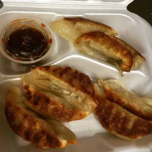 Fried pork dumplings is must have!