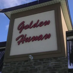 the sign