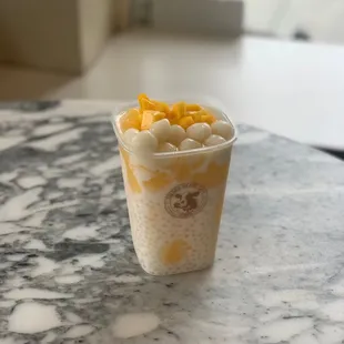 Fresh Mango Sago with Coconut Milk