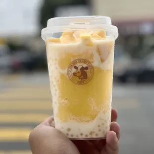 Fresh Mango Sago with Coconut Milk
