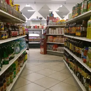 a grocery aisle