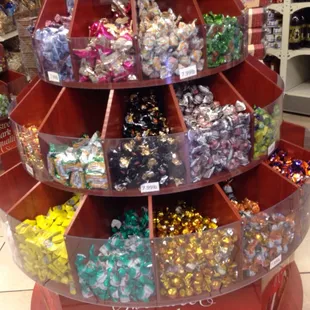 a display of candy