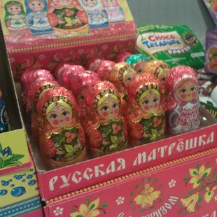 Cutest little chocolate matryoshka dolls !!