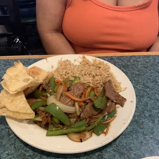 Lunch special  Mongolian beef