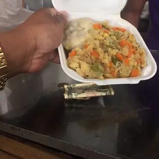 Carrots celery with ackee and saltfish what the hell is this are they Jamaican