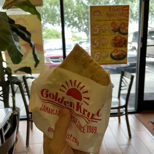 Jerk Chicken Pattie - They were out of the beyond beef