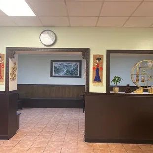 Neat and clean dining area