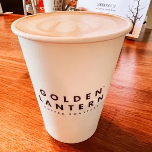 Hot vanilla latte