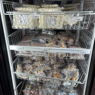 a variety of food items