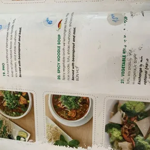 soups and chowder, menu