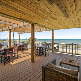 patio overlooking the ocean