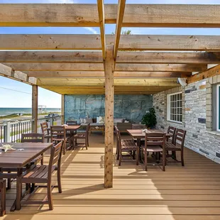 outdoor dining area