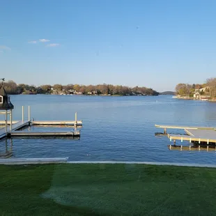 View of the lake from inside
