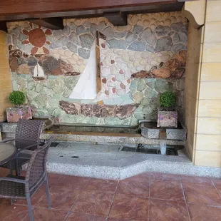 Outside by the main entrance