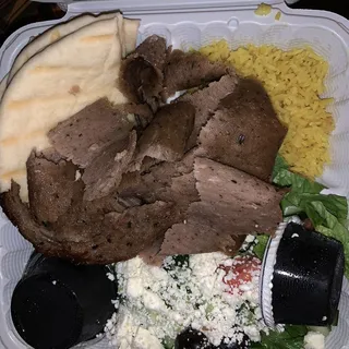 Gyro Plt Lamb and Beef Plate