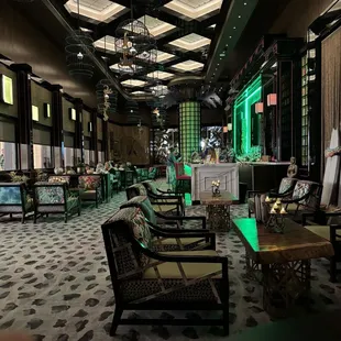 Bar and seating area