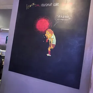 Their chalkboard artist is amazing